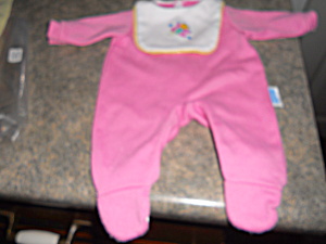 Fisher Price Doll Clothes Footed Romper