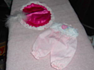Doll Clothes Romper And Hat 7 1/2 Inch