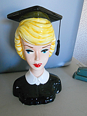 Barbie Graduate Head Vase 1994 Mattel