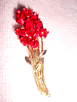 Dm 97 Bouquet Of Roses Pin On Gold