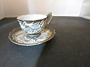 Japan Dragonware Moriage Miniature Cup And Saucer Doll House