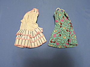 Barbie Doll Dress Lot Of Two Tagged Mattel 1980s To 1990s