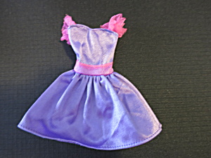 Mattel Barbie Accessories Dress Purple Party Dress Tagged 1990s