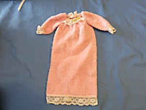 Vintage Barbie Doll Pink Nightgown No Tag Best Guess Hand Made