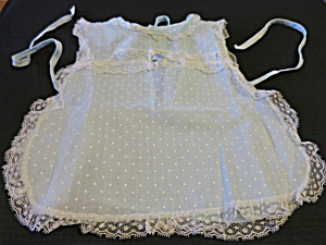 Vintage Pinafore For Baby Or Doll Polka Dot