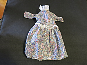 Vintage Doll Gunne Sax Dress Floral Paisley Abstract With Lace
