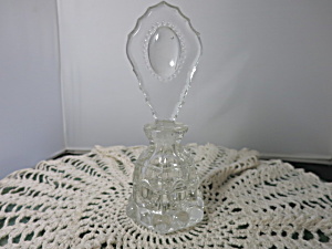 Vintage Le Smith Perfume Bottle Clear Beaded Oval Bubbles Candlew