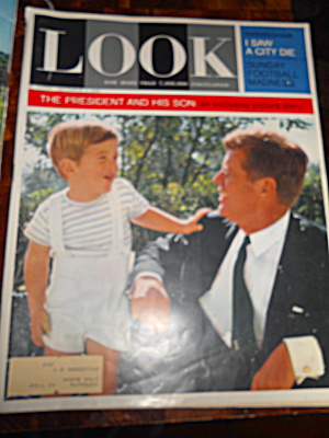 John F. Kennedy And Son Look, 1963