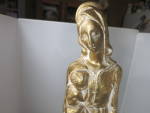 Click to view larger image of A. Miniati Mary holding Infant Jesus Prague Sculpture Rare signed (Image3)