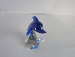 Click to view larger image of Miniature Blown Glass Dolphin Figurine Cobalt Blue (Image4)
