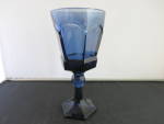 Click here to enlarge image and see more about item 116-22: Fostoria Virginia Dark Blue Claret Water Wine Goblet