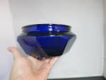 Vintage Cobalt Blue Glass Centerpiece Bowl