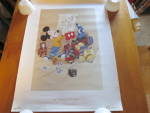Click here to enlarge image and see more about item 139-23: 60 Years In pictures Disney Channel Kodak poster 100th Anniversar