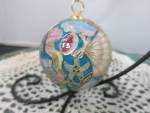 Click to view larger image of Vintage Cloisonn Ball Ornament Nautical Seascape Shellfish Star (Image4)