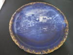 Click to view larger image of J. Kent Flow Blue Scenic Plate Porcelain 10 1/4 inch  (Image3)