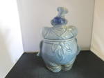Click to view larger image of Red Wing Chef Cookie Jar 1940s Pierre Blue (Image3)