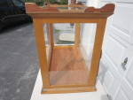 Click to view larger image of Display Case Antique wooden framed glass counter top display (Image2)