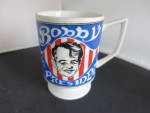 Click here to enlarge image and see more about item 196-21: Robert Kennedy Bobby For President Mug Cup 1968