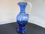 Click to view larger image of Fenton Art Glass Cobalt Blue Pitcher Smart Classic (Image2)