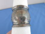 Click here to enlarge image and see more about item 358-19: Antique Sterling Silver Napkin Ring Monogrammed Lyle