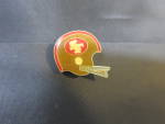 Click here to enlarge image and see more about item 366-23a2: Vintage San Francisco 49ers Helmet Lapel Pin Football Souvenir