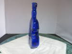 Click to view larger image of Vintage Cello or Violin Cobalt Blue Glass Bottle (Image4)