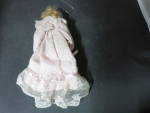 Click to view larger image of Vintage Porcelain Doll Christmas Tree Ornament half doll (Image6)