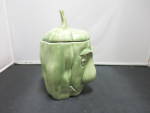 Click to view larger image of Vintage Ceramic Green Pepper Jar with face Witch Gare Inc. 1977 (Image2)