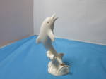 Click to view larger image of Vintage Lenox Dolphin Figurine Jumping a wave (Image3)
