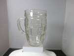 Click here to enlarge image and see more about item 509-23: Vintage Square Panel Beer Barrel Mug Beer Root Beer 8 oz