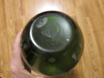 Click to view larger image of Vintage Green Art Glass Decantor Gene Bottle  (Image7)