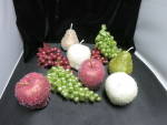 Artificial Glass Sugar Coated Fruit Apple Pear Grapes