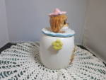Click to view larger image of Vintage  Dancing Dogs Sombrero Hats Biscuit Jar Cookie Jar Lipper (Image2)