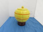 Click here to enlarge image and see more about item 726-430: McCoy Hot Air Balloon Cookie Jar marked 353 USA