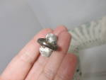 Click to view larger image of Vintage Southwest Sterling Tourquoise Ring missing stone size 7 (Image7)