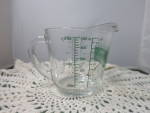 Click to view larger image of Vintage Anchor Hocking Oven Originals Measuring Cup 2 cups (Image2)