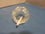 Click to view larger image of Vintage Crystal Ashtray Orb Orbital Round Bowl Cigarette Cigar (Image2)