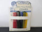Click to view larger image of Vintage Waldor Pockets Comb Combs Display New Old Stock (Image5)