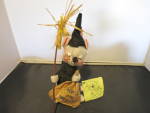 Annalee Doll Halloween Witch Mouse tagged 1977 89