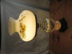 Click to view larger image of Vintage Gone With the Wind Milk Glass 3 way lamp L&L LWMC 1971 (Image4)