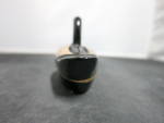 Click to view larger image of DUCK Bird Nesting Black Laquer Trinket Pill Box Figural (Image3)