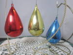 Click to view larger image of Vintage Jewelbrite Tear Drop Nativity Plastic Christmas Ornaments (Image2)