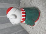 Click to view larger image of Coca Cola Polar Bear Green Sweater Cookie Jar 1995 (Image2)