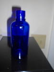 Click to view larger image of Cobalt Blue Glass Bottle (Image1)
