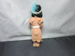 Click to view larger image of Indian Maiden doll sleepy eye suede leather beaded 8 inch (Image4)