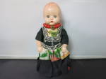 Vintage Hard Plastic Doll in Native Dress Sleep Eyes