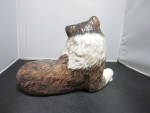 Click to view larger image of Vintage Ceramic Lassie Collie Dog Figurine 60s 70s (Image3)