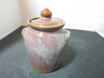 Pittsfield Potters Vt Honey Pot Brown White speck washed