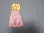 Barbie Doll Dress Tagged purple with glittery gold top 