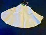 Click to view larger image of Vintage Doll Cape Green Satin Gold Trim no tag 8 inch (Image2)